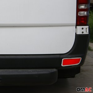 Mercedes Sprinter W906 Reflector Frame - Omac - S. Steel - Gloss Silver - 2014-2018 Mercedes Sprinter W906 Reflector Frame - Omac - S. Steel - Gloss Silver - 2014-2018